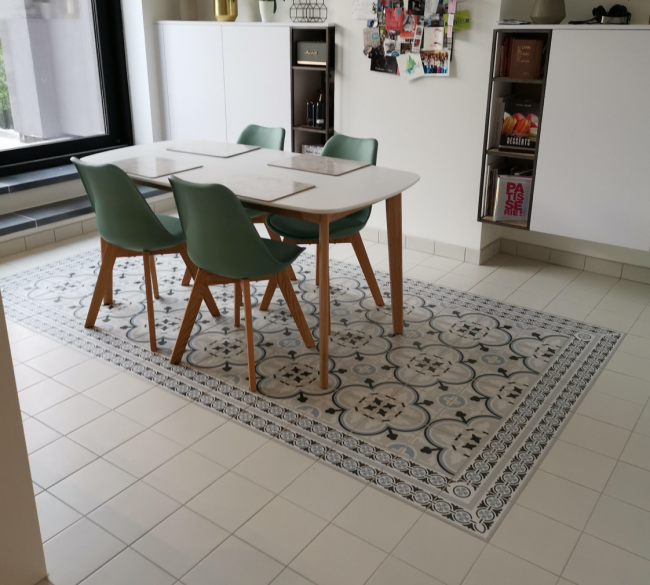 La Madeleine Flavie Bleu 20X20