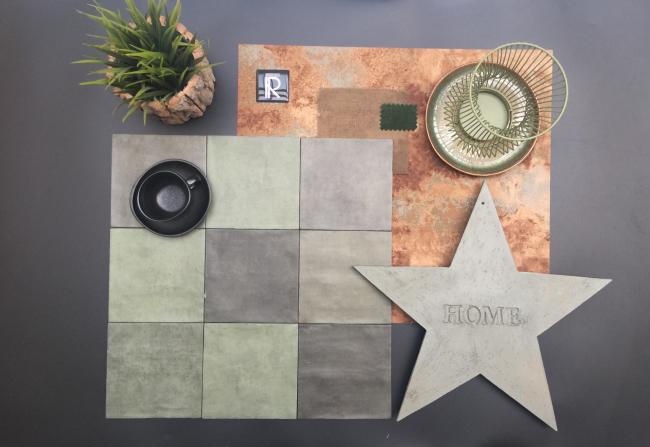 MOODBOARD EMERAUDE 14X14 MAT